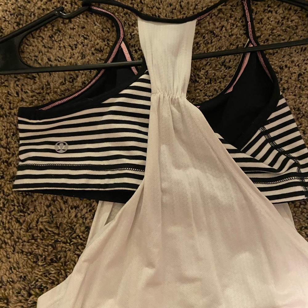lululemon workout tank built in bra